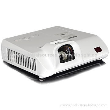 vivibright short throw projector PRX700ST,1024x768pixels,3000lumens 3lcd technology,0.6:1 short thro